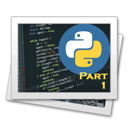 Python coding and logo